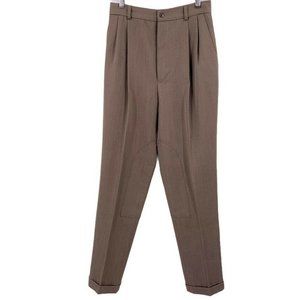 Vintage Ralph Lauren Taupe Wool High Rise Pants